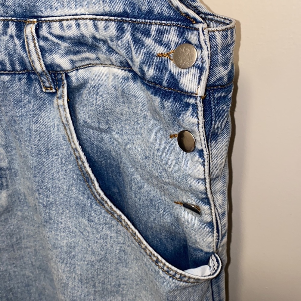 SHEIN Curve 2XL Washout Overalls - Picture 10 of 15